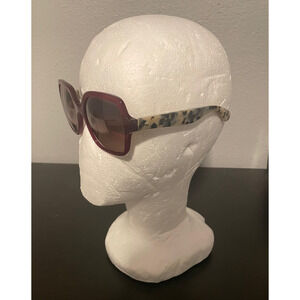 Kate Spade New York Sunglasses Womens Burgundy Tortoise Hello Sunshine Case